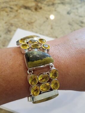 Rare Bumblebee Jasper W Yellow Gemstones Unique & Beautiful.